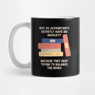 Accountants Books Dad Jokes Mug